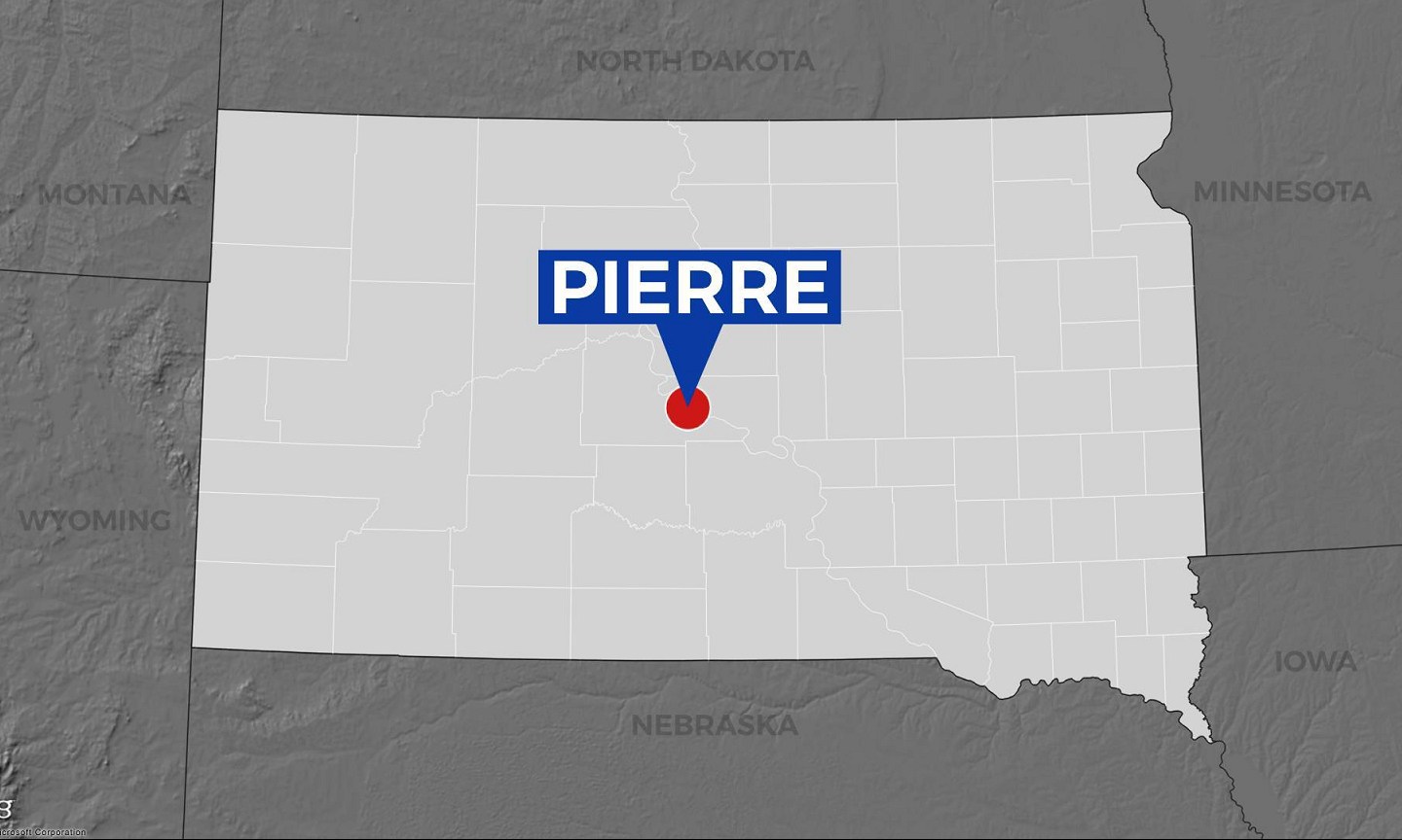 KELO Pierre地图定位器南达科他州